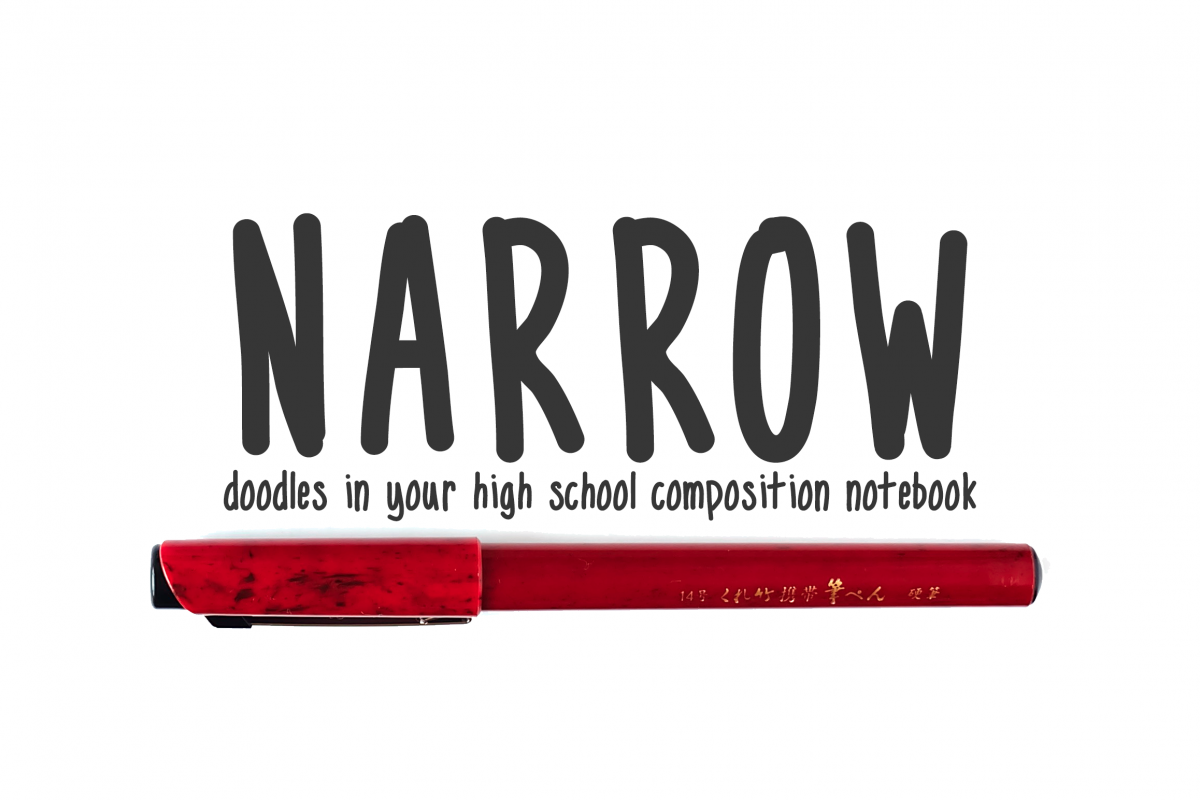 Narrow - handwritten doodles in your notebook example image 1