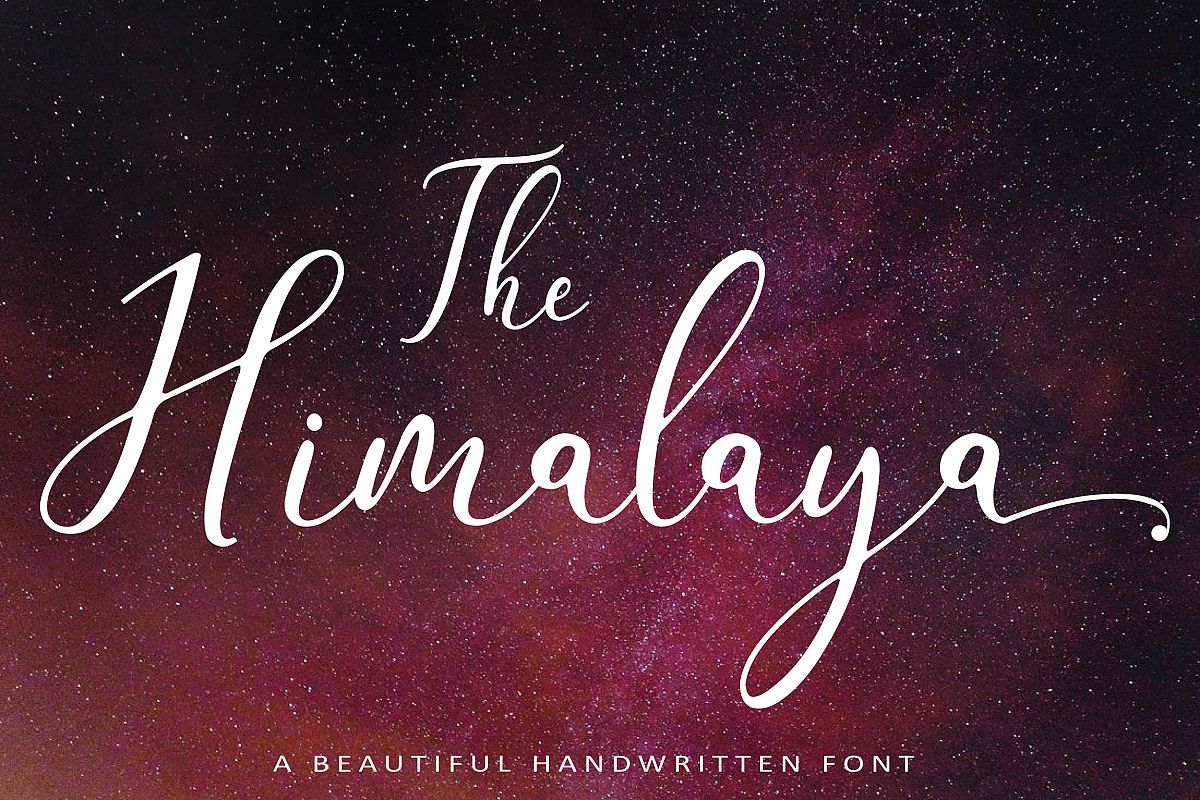 The Himalaya | beautiful handwriten example image 1