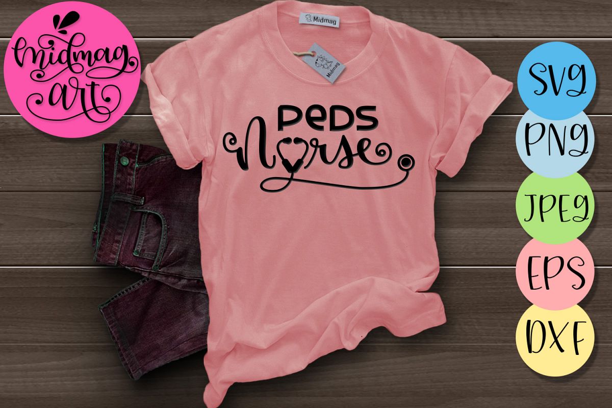 Peds nurse svg, Nurse svg example image 1