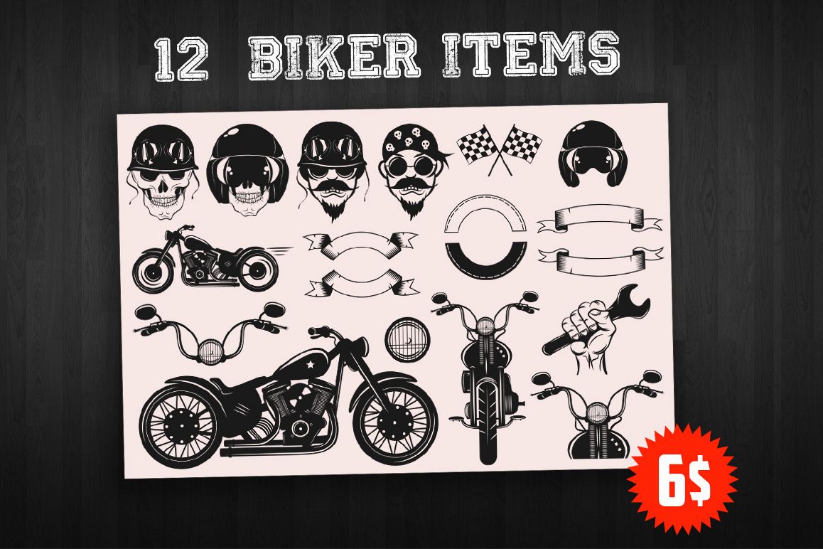 Bikers Logo Bundle example image 1
