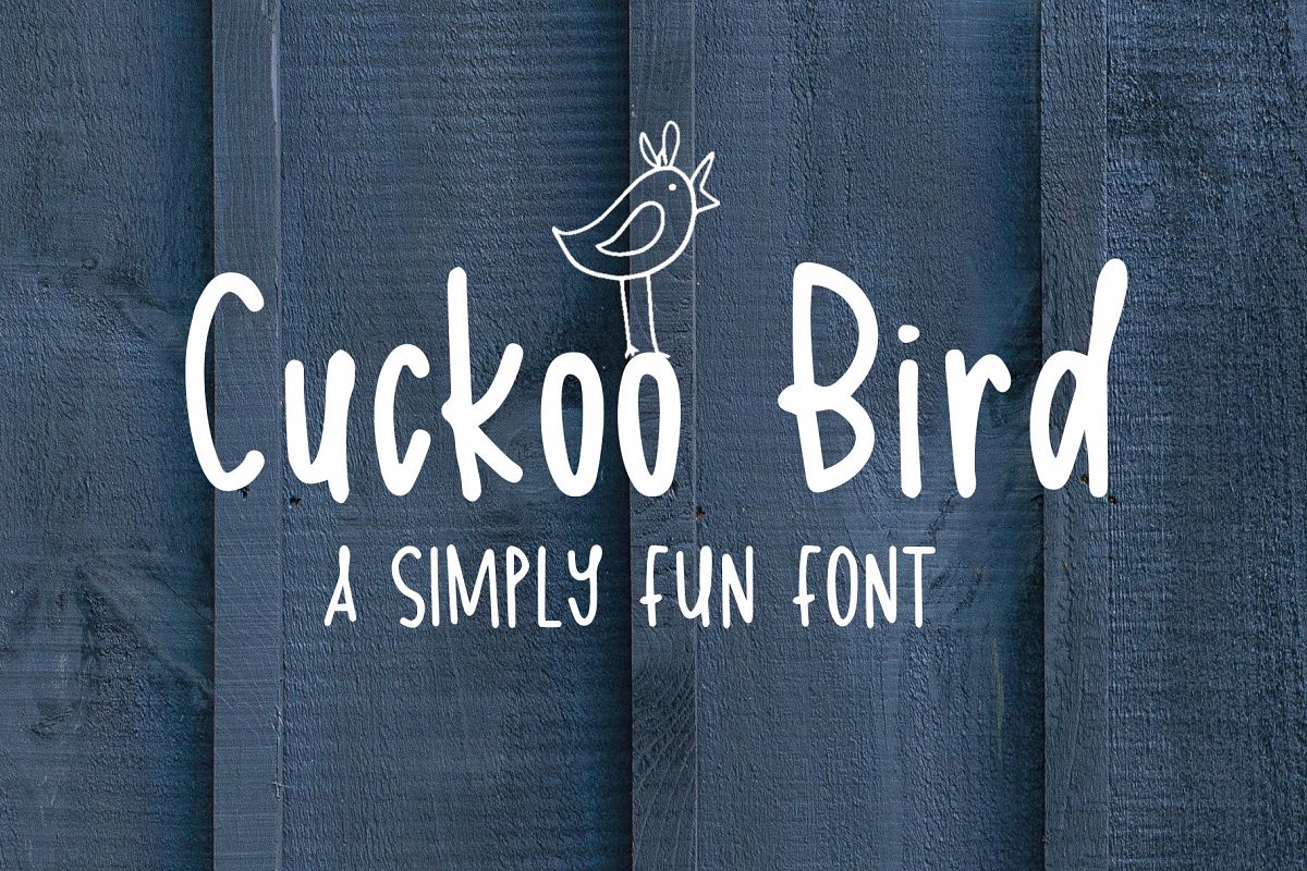 Cuckoo Bird Font example image 1