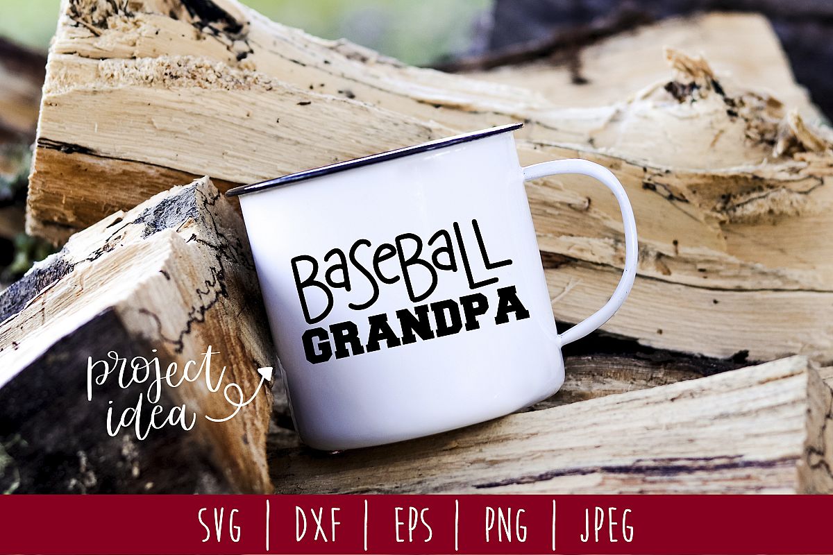 Baseball Grandpa SVG, DXF, EPS, PNG JPEG example image 1