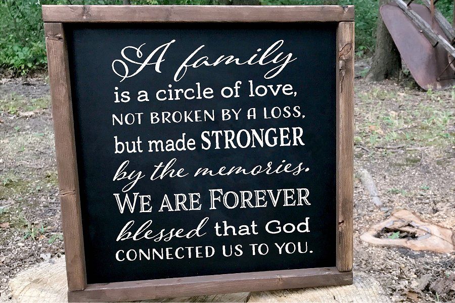 Family Circle Of Love Sympathy SVG example image 1