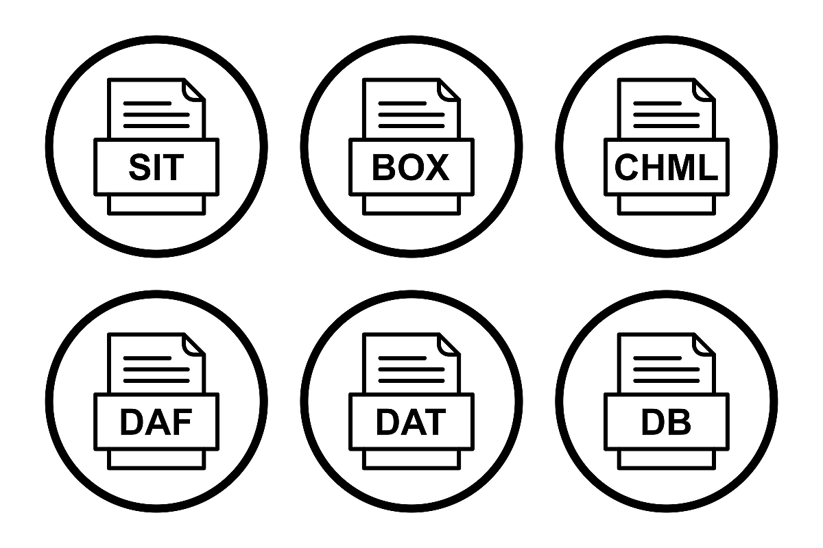 Set Of File Formats Icons example image 1