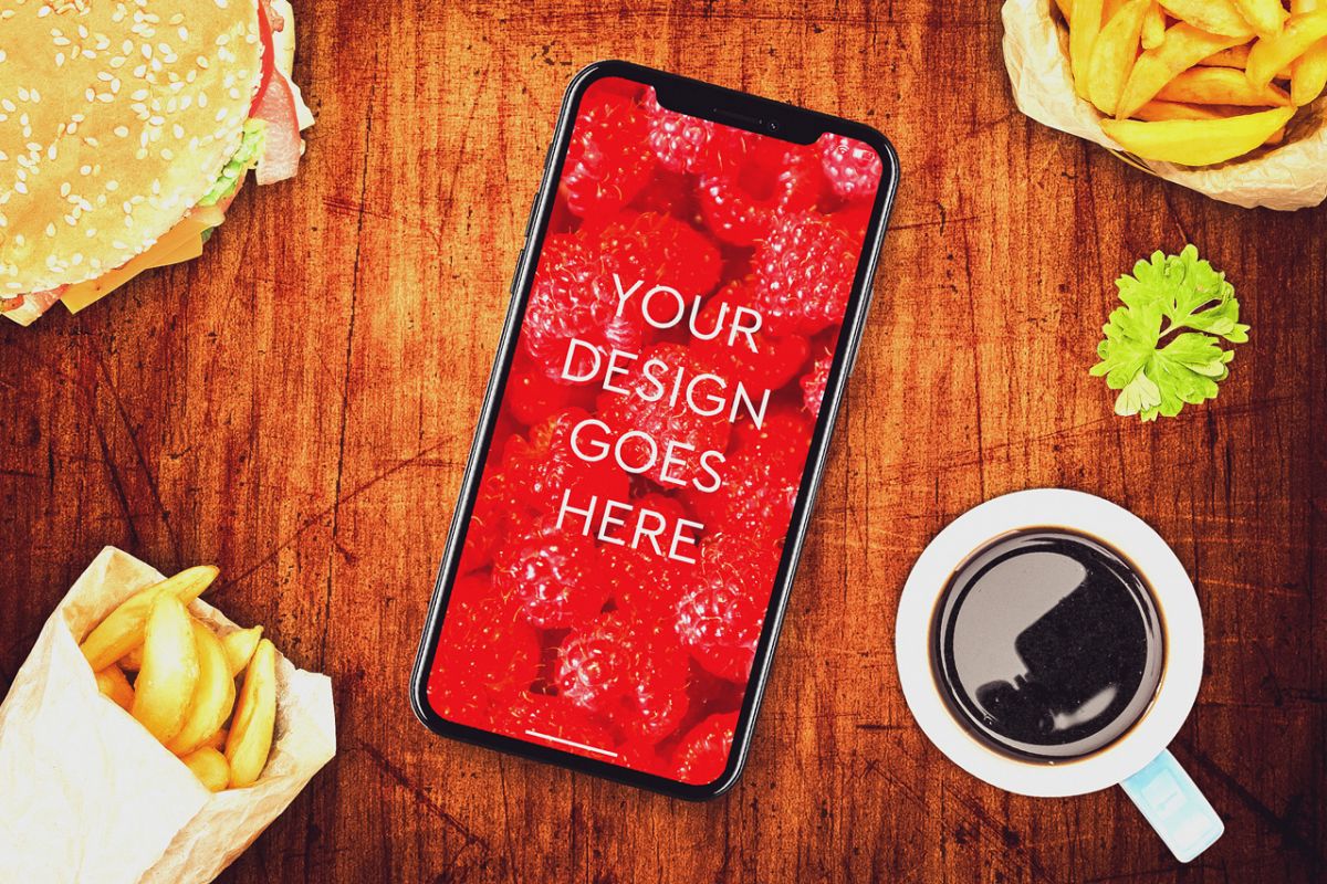 Apple iPhone X Mock-up #4 example image 1