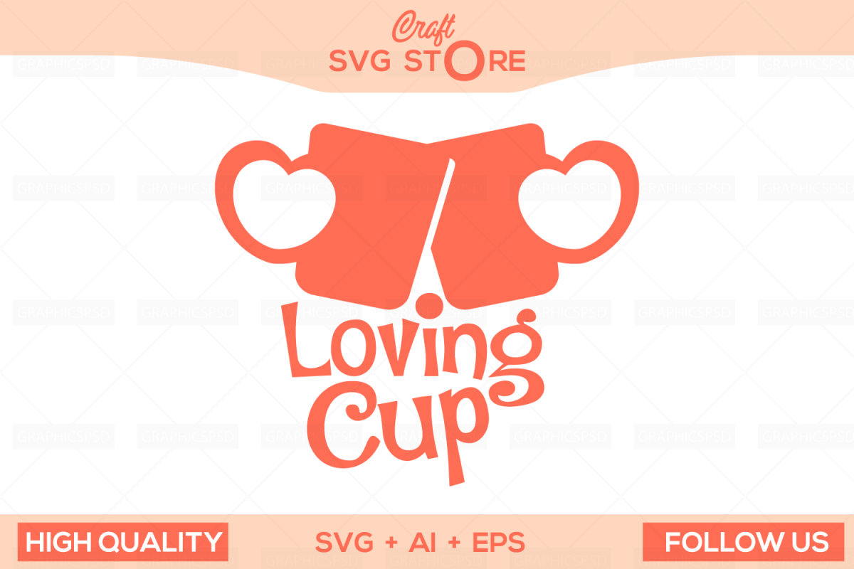 Love Cups - Craft SVG Store example image 1