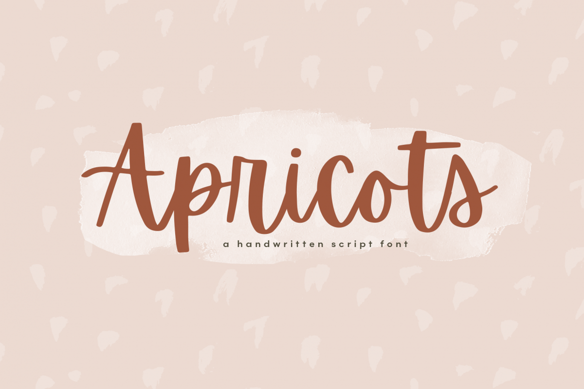 Apricots - Handwritten Script Font example image 1