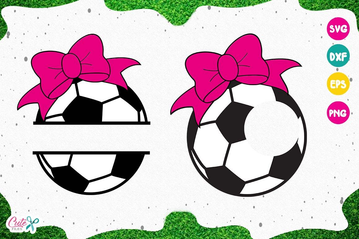 Soccer monogram, sport cut files for craftters example image 1