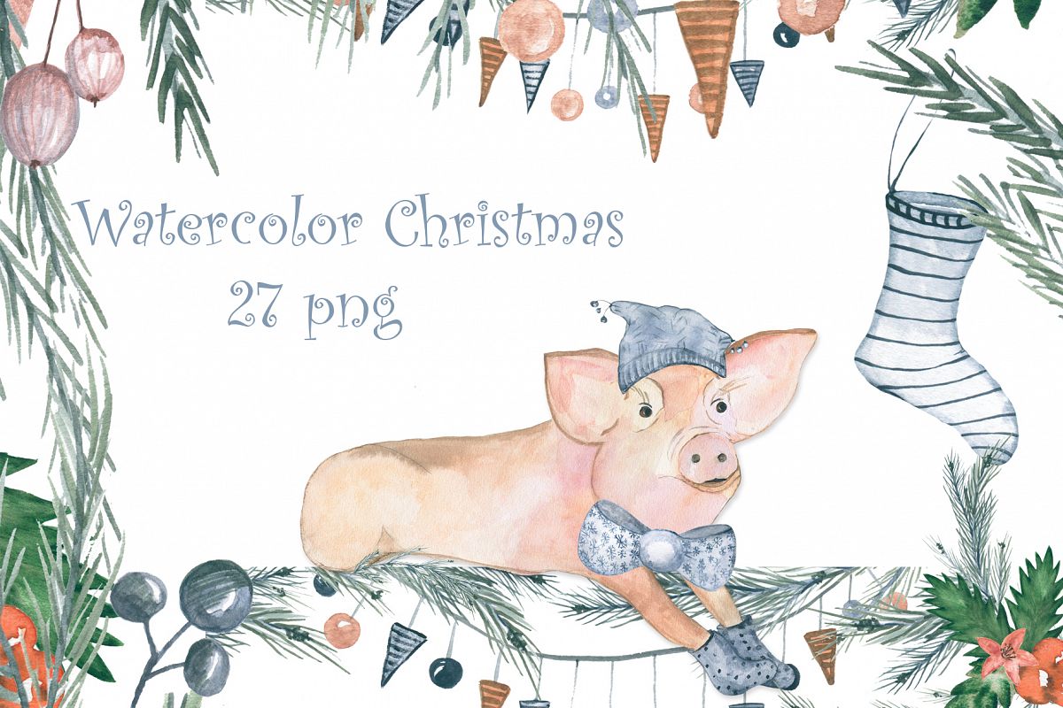 Watercolor Christmas example image 1