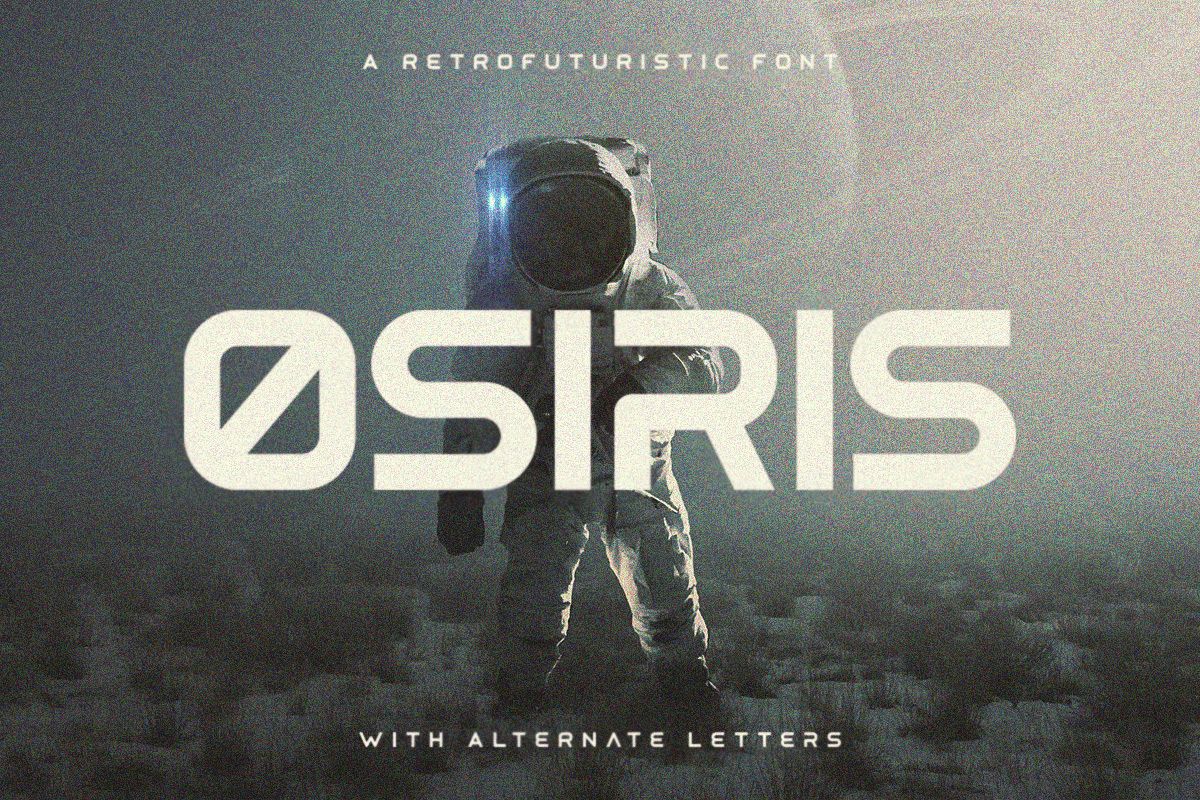 Osiris - Futuristic Font example image 1