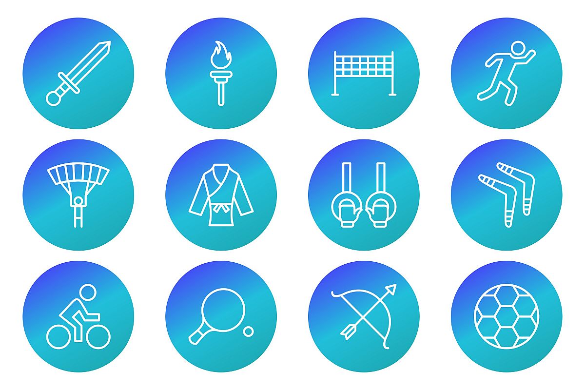Set Of Sports And Game Icons example image 1