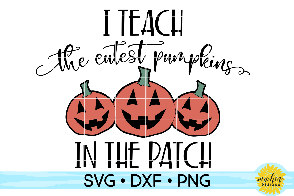 I TEACH THE CUTEST PUMPKINS IN THE PATCH | HALLOWEEN SVG example image 1