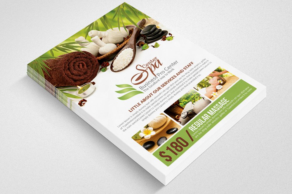 Spa Center Flyer Templates example image 1