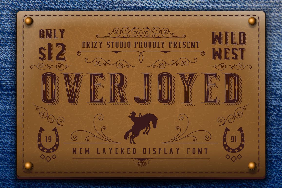 Overjoyed Layered Typeface example image 1