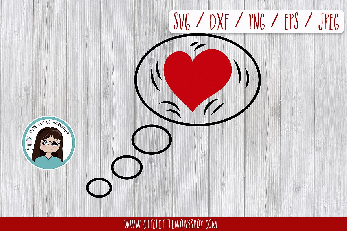Love bubble svg, dxf, png, eps example image 1