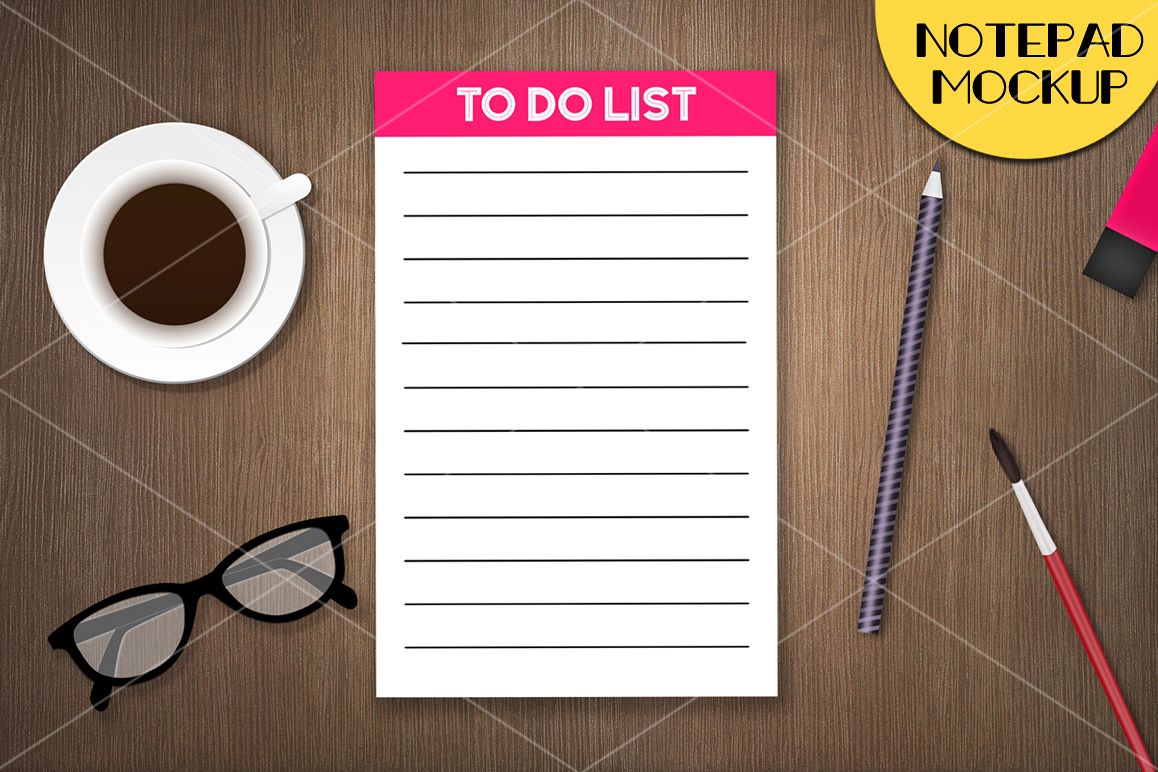 Notepad Mockup v1 example image 1