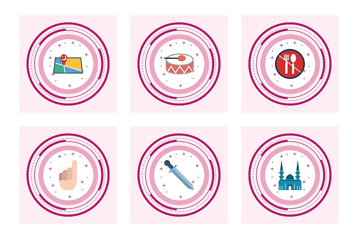 Set Of Ramadan Icons example image 1