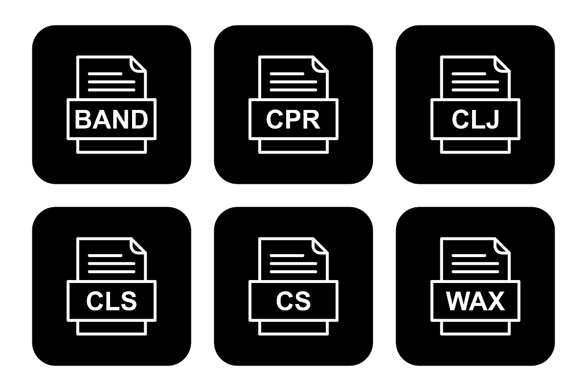 Set Of File Formats Icons example image 1