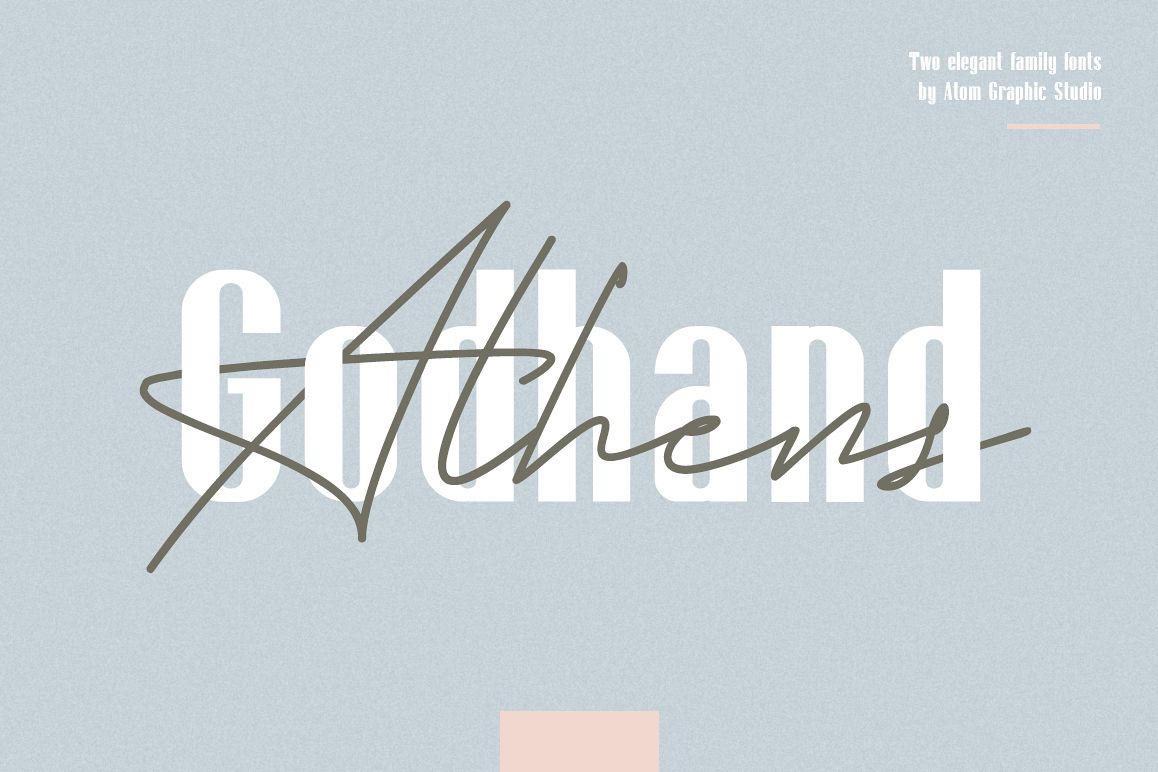 Godhand Athens | Elegant Font Duo example image 1