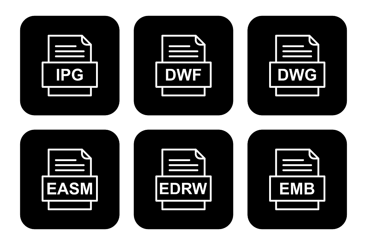 Set Of File Formats Icons example image 1