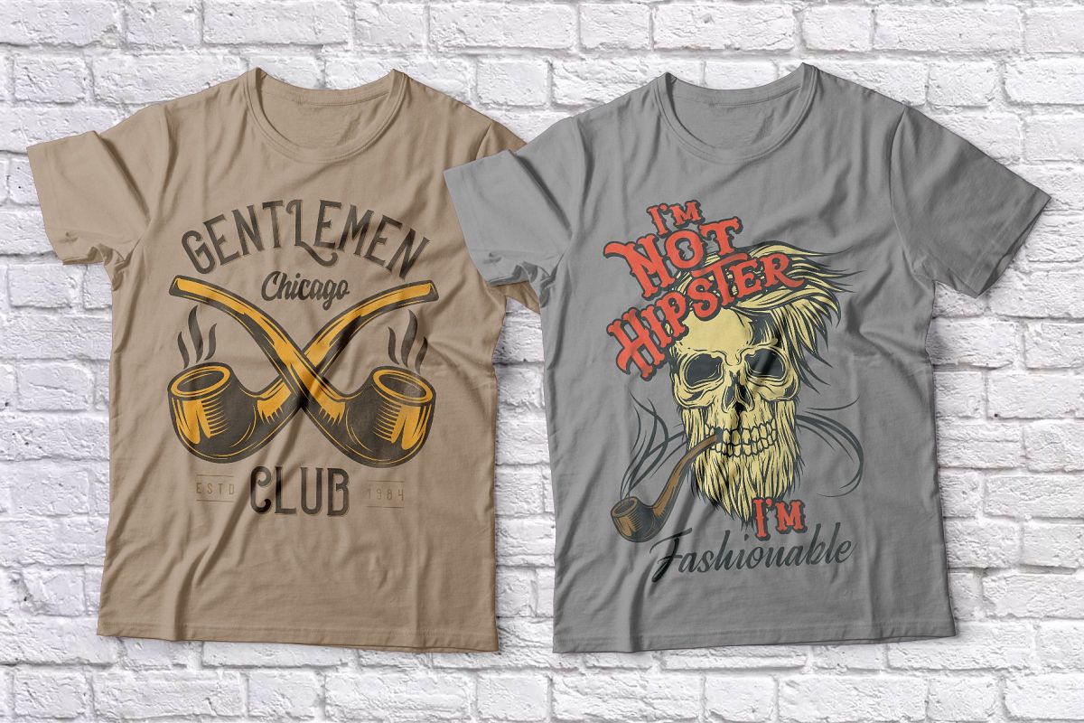 Hipster t-shirts set example image 1