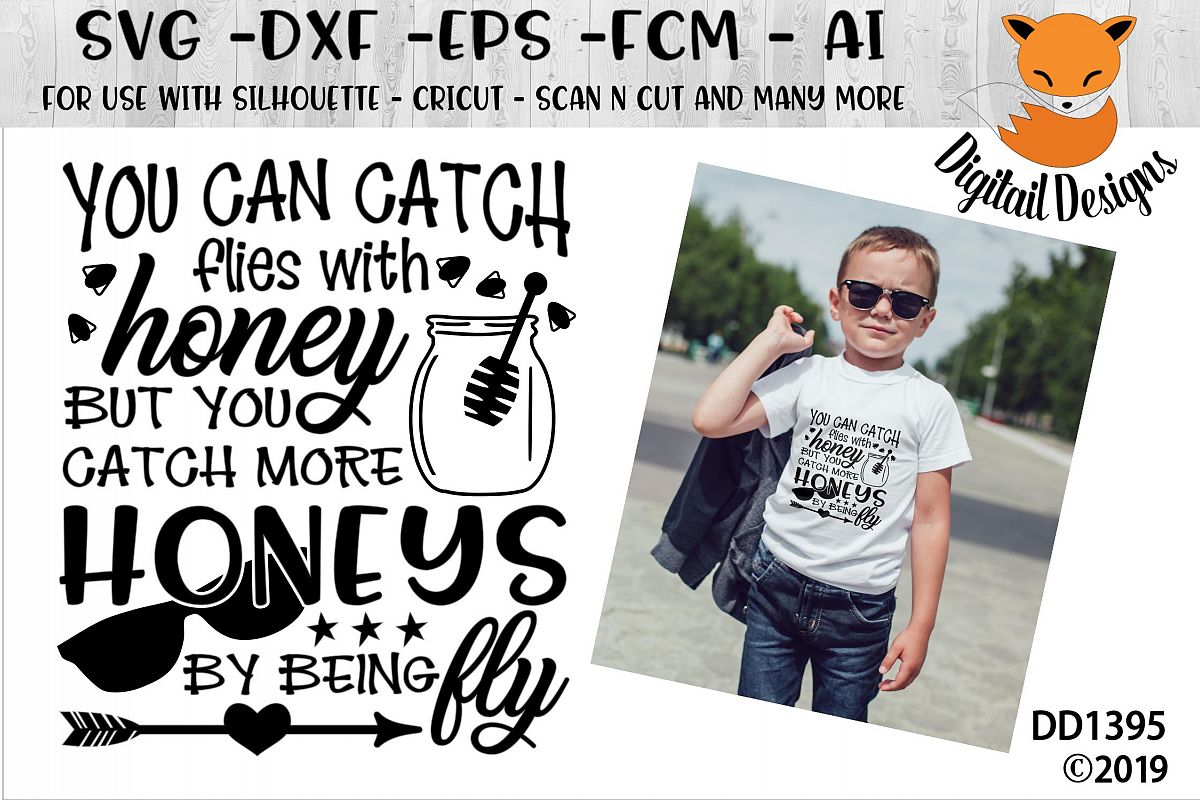 Catch Flies With Honey Boys SVG example image 1
