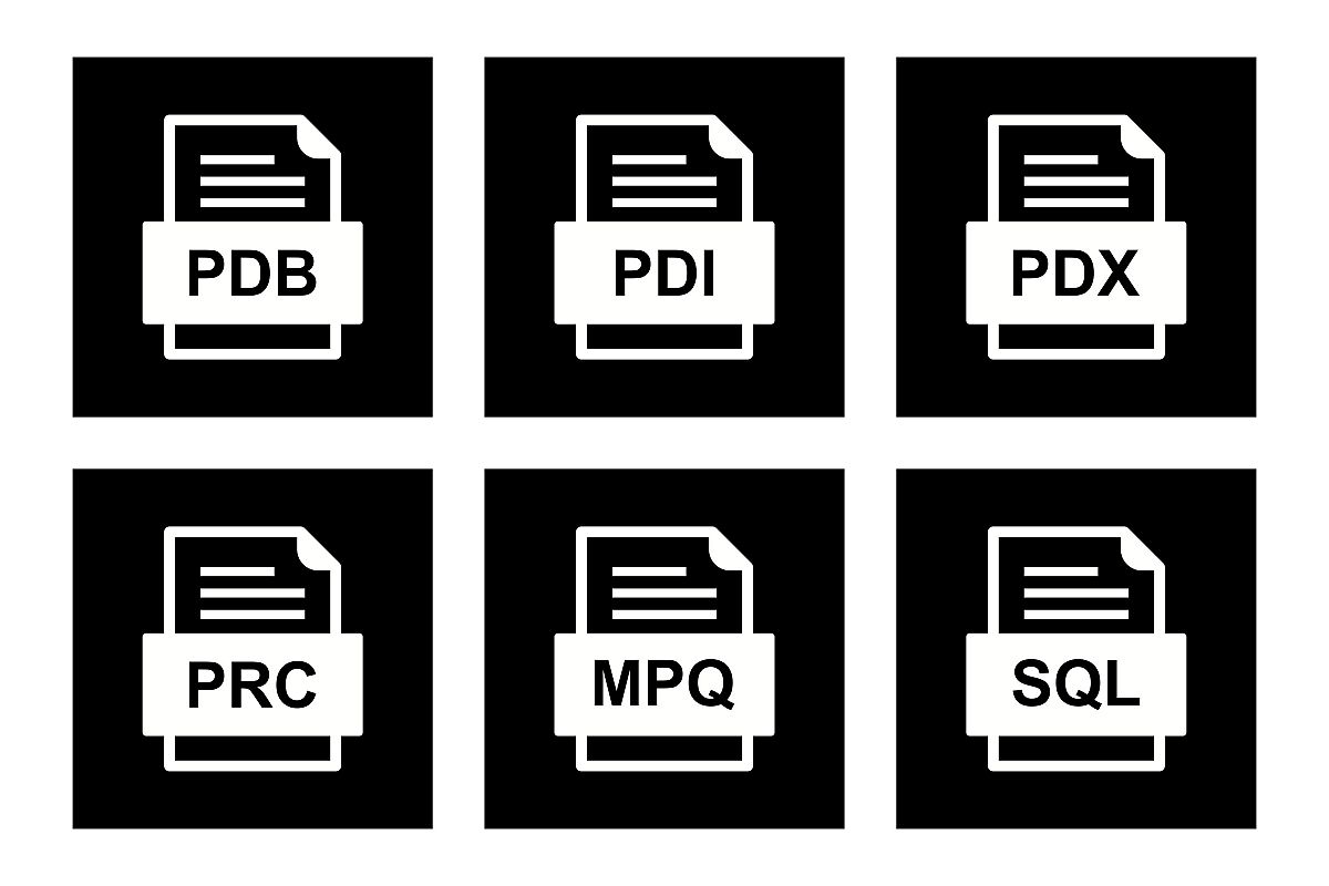Set Of File Formats Icons example image 1