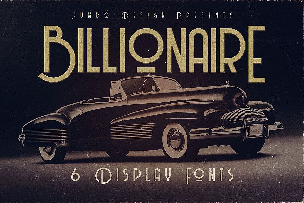 Billionaire - Display Font example image 1