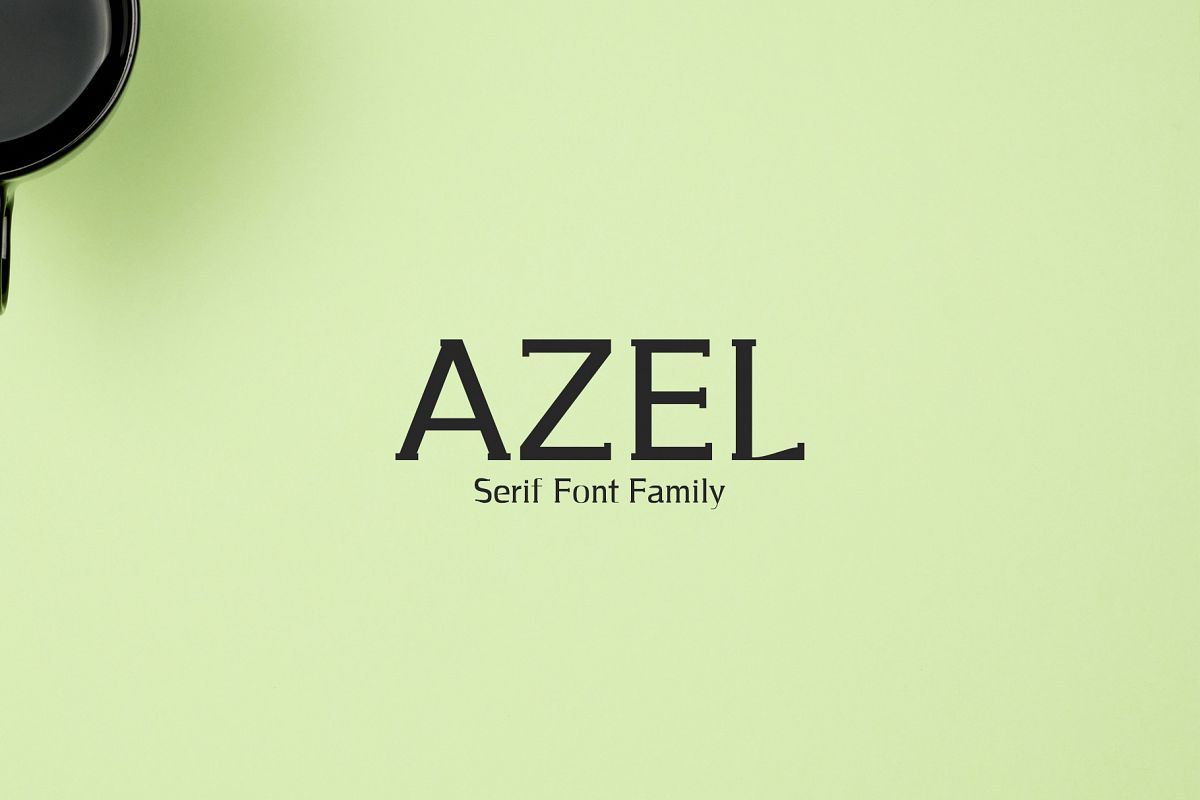 Azel Serif 4 Font Family Pack example image 1