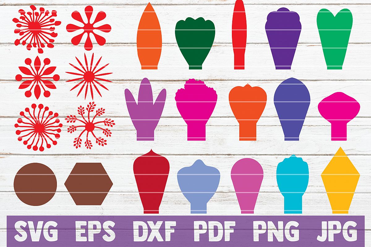 Paper Flower Kit | SVG cut file | commercial use example image 1