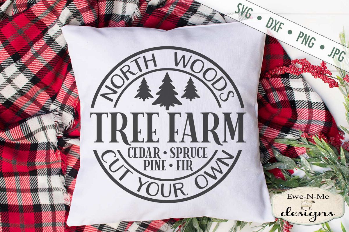 North Woods Tree Farm - Christmas Tree - SVG example image 1