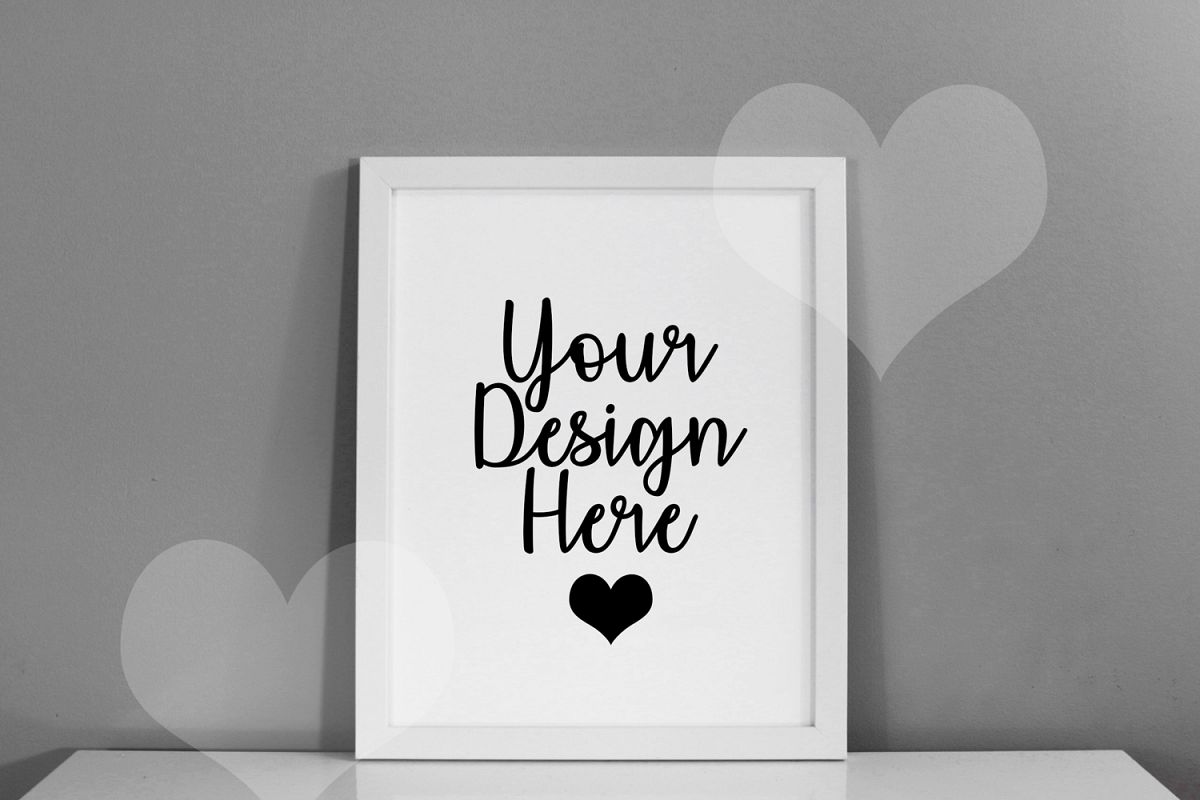 Styled Frame Mockup, White Frame Mockup, Styled Stock Photo example image 1