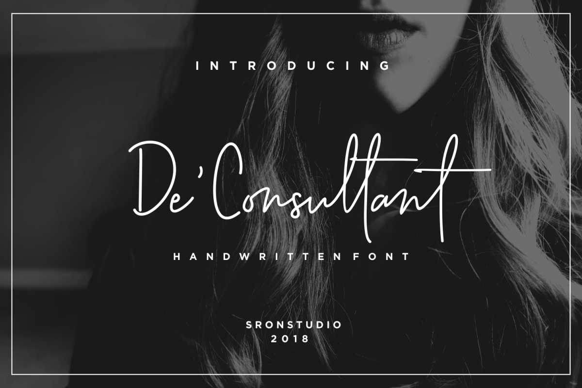 De'Consultant Handwritten Font example image 1