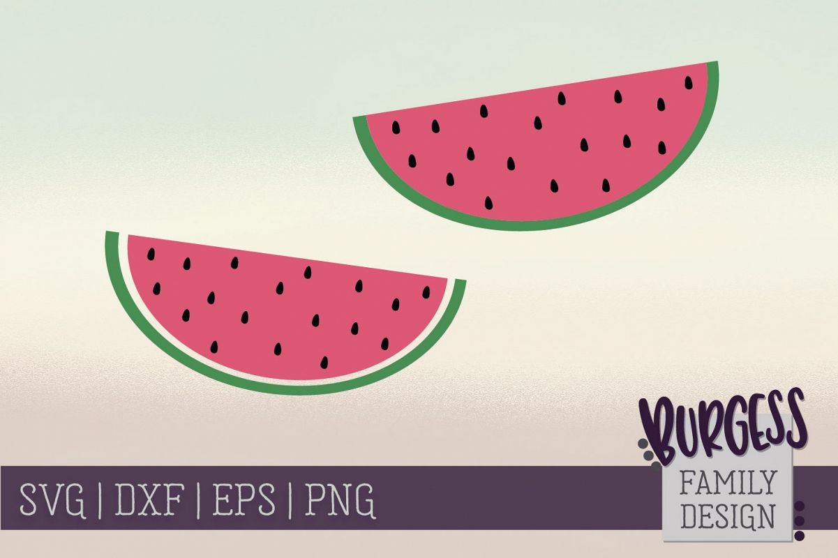 Watermelons - Clipart | SVG DXF EPS PNG example image 1