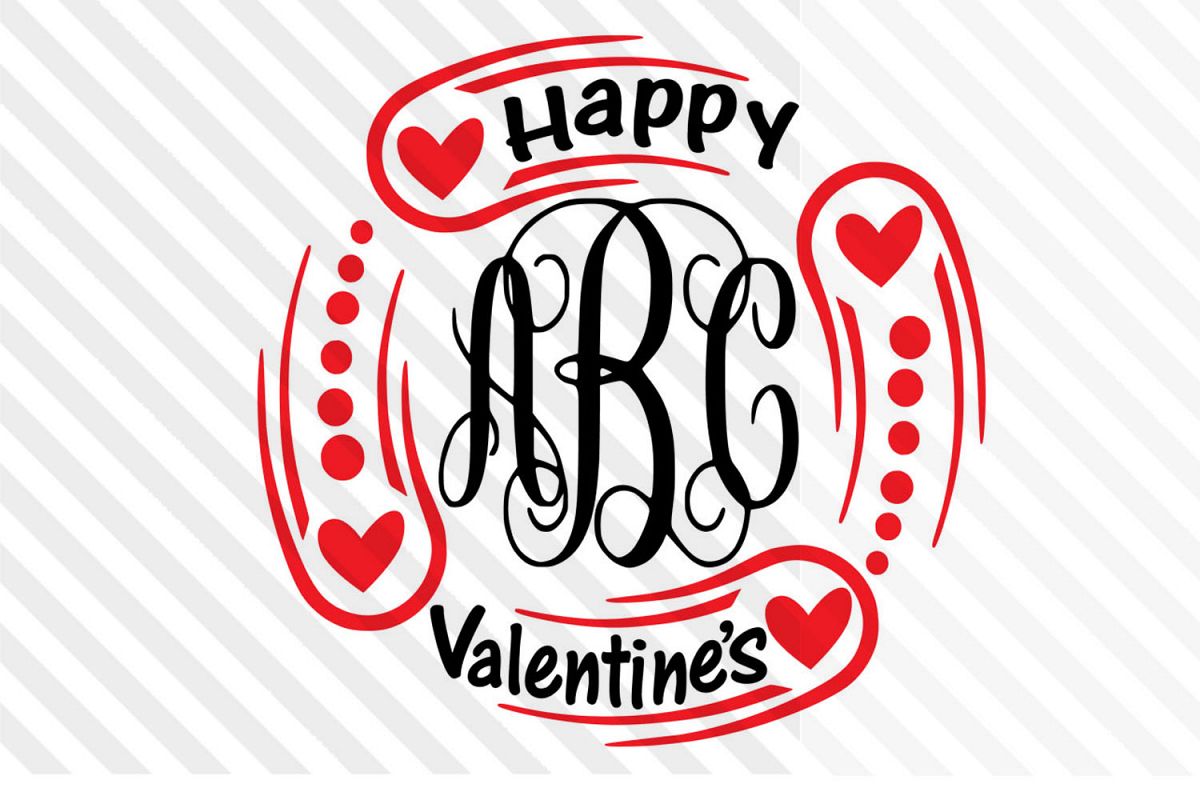 Monogram ,LOVE,Valentine day,Cricut,Silhouette,couple ,Font example image 1