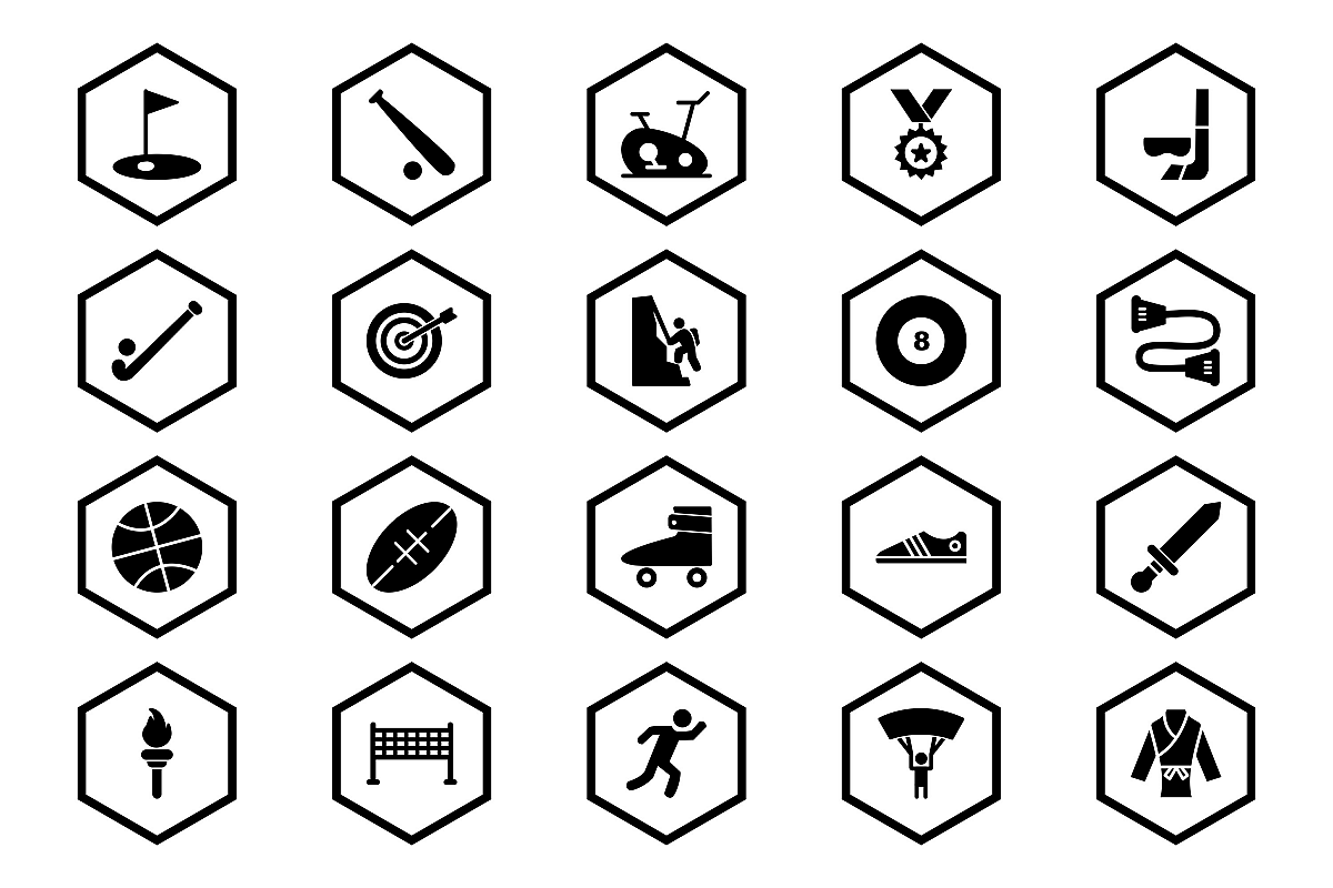 Set Of Sports And Game Icons example image 1