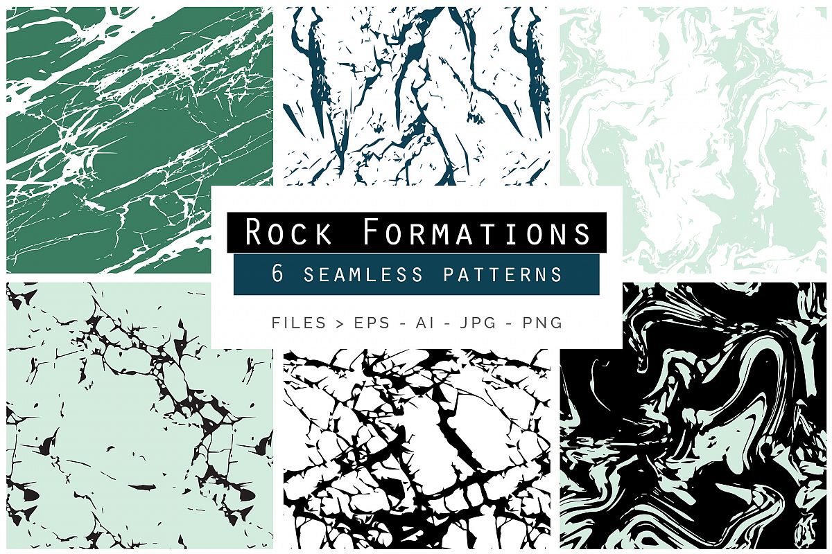 Rock Formations Seamless Patterns example image 1