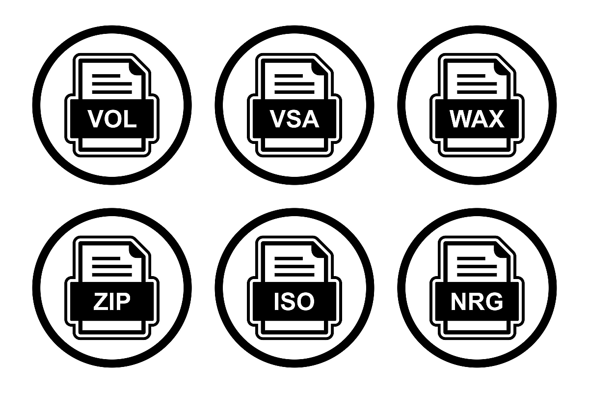 Set Of File Formats Icons example image 1