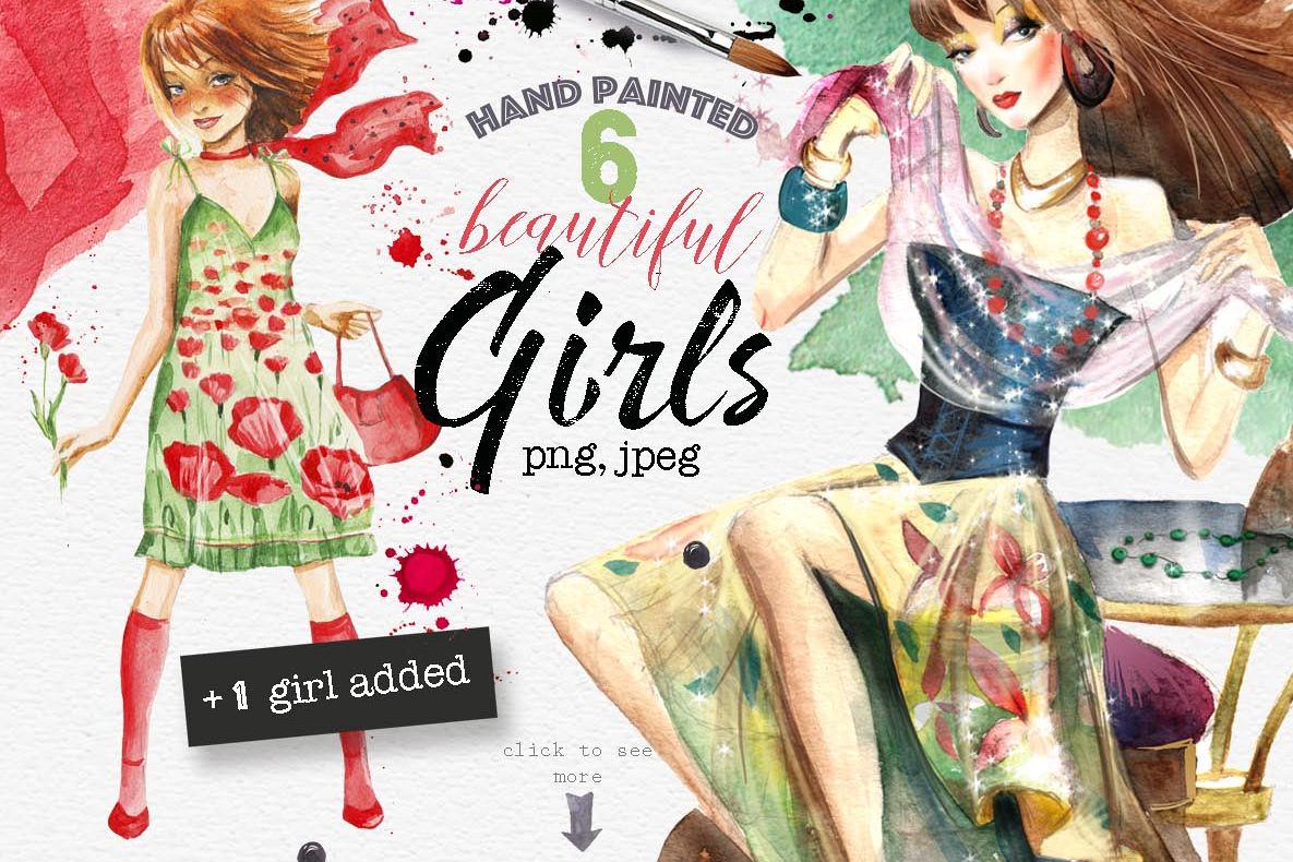 Beautiful girls example image