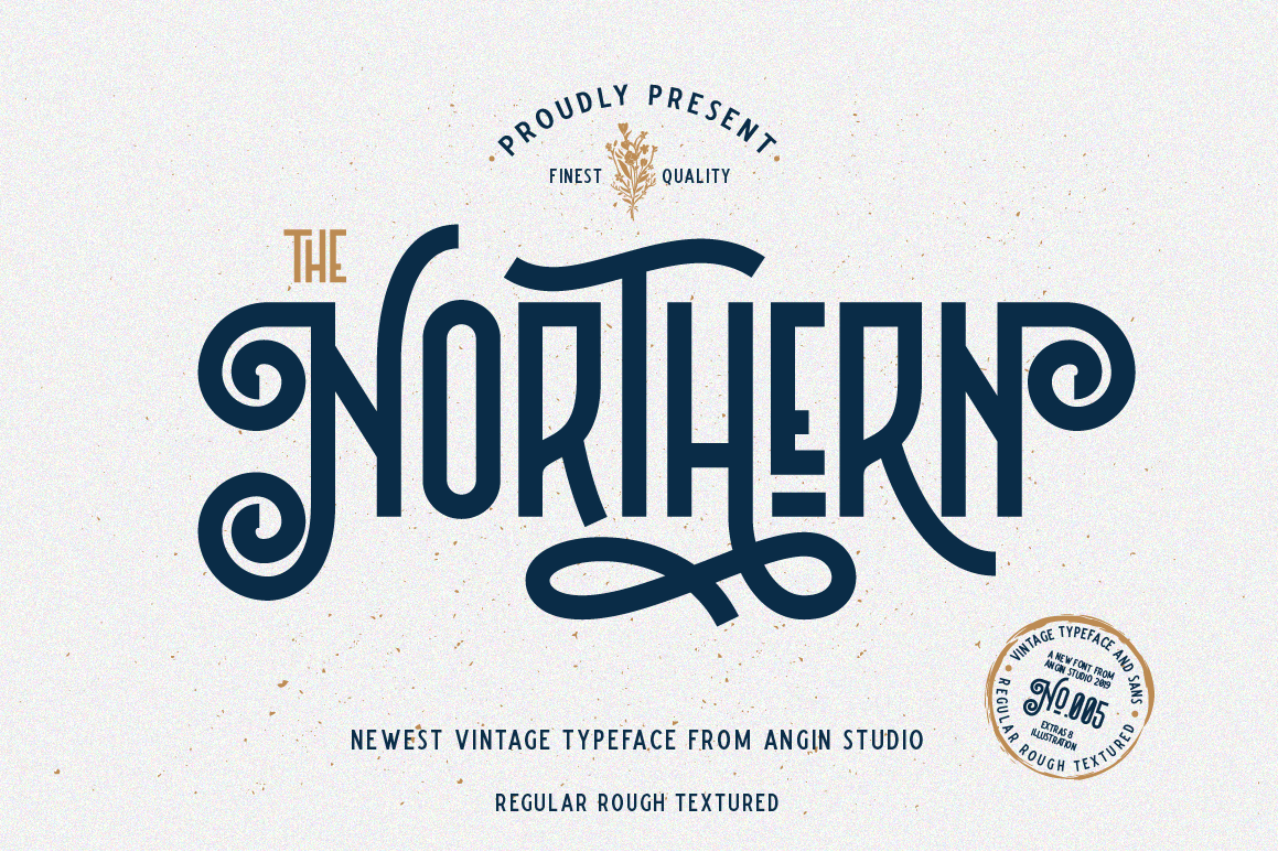 Northern 5 Fonts with Extras example image 1