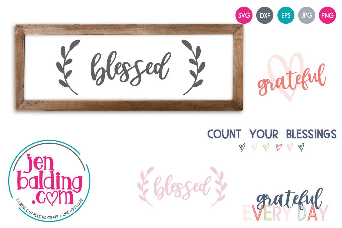 Gratitude SVG Mini Bundle example image 1