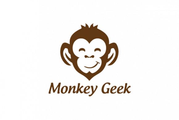 Monkey Geek vector logo design example image 1