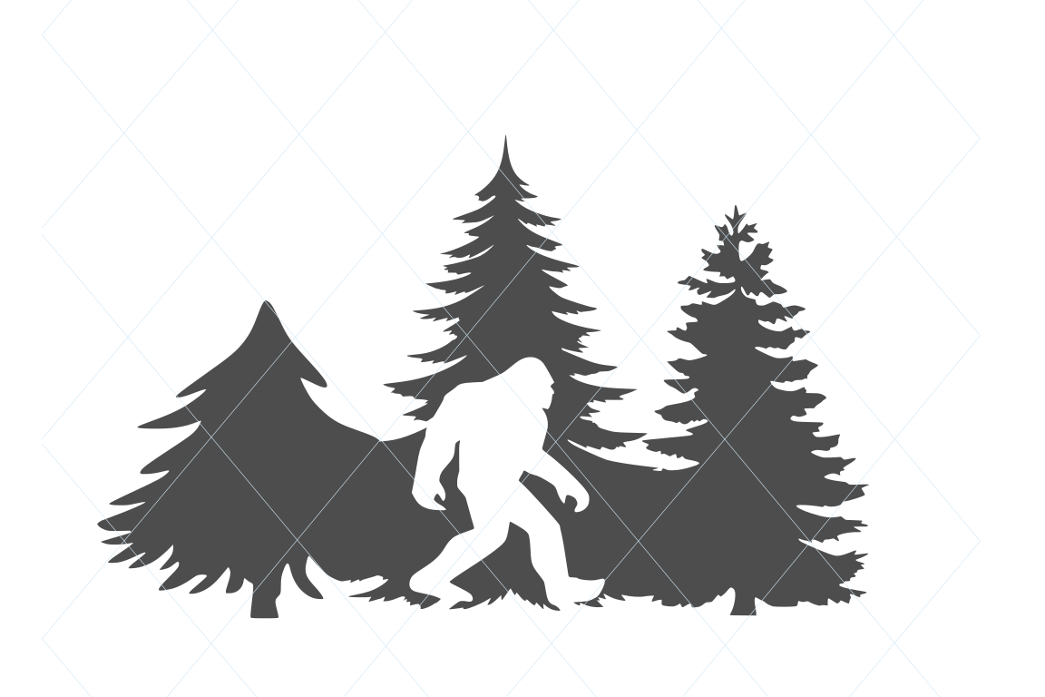 Christmas svg, holidays svg, Christmas tree svg, bigfoot svg example image 1