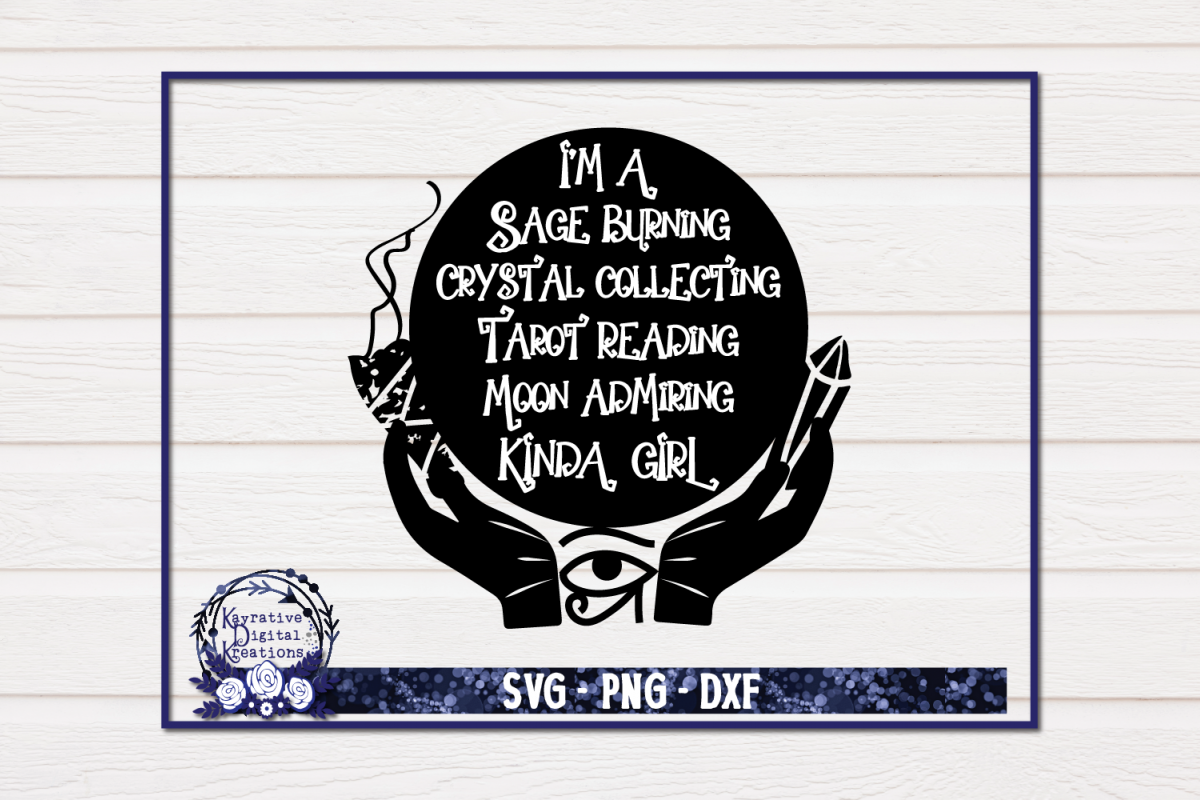 Download Sage Burning, Moon, Crystal SVG - Instant download - Witch ...