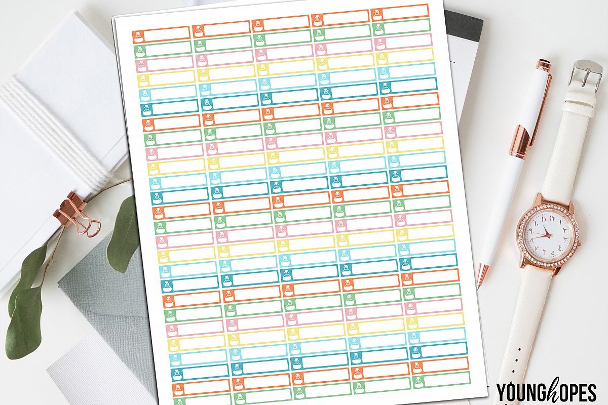 Essential Oils Planner Stickers Printable Stickers example image 1