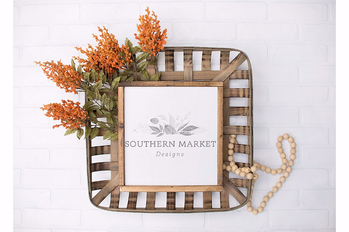 Fall Wood Framed Sign 12x12 Mock Up Photo Stock Photography example image 1