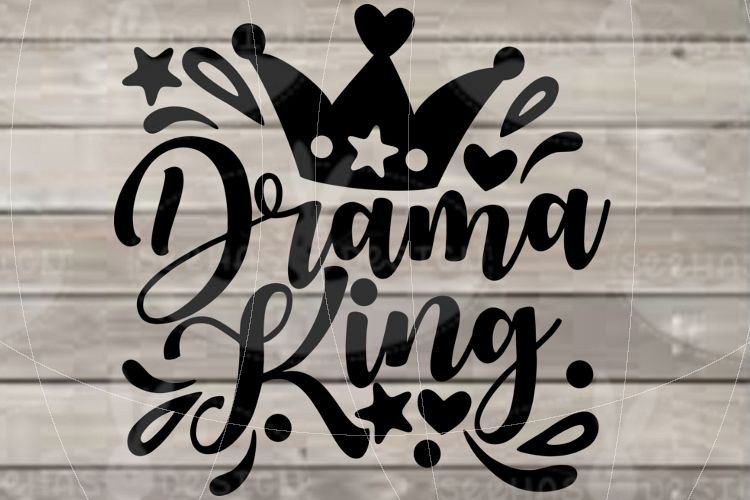 File Drama King for Cutting Lasercut Print SVG PDF EPS example image 1