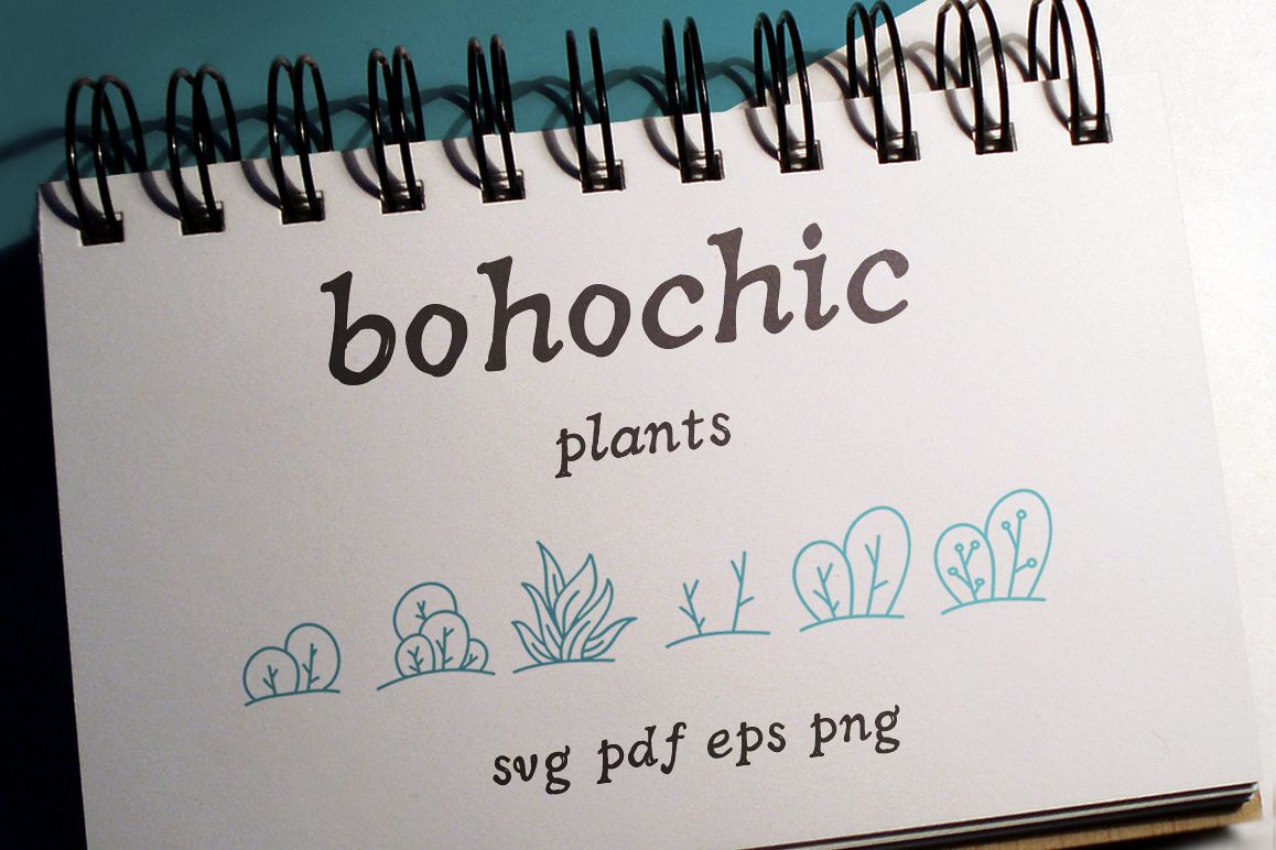 100 Boho-Chic Plants Vectors example image 1