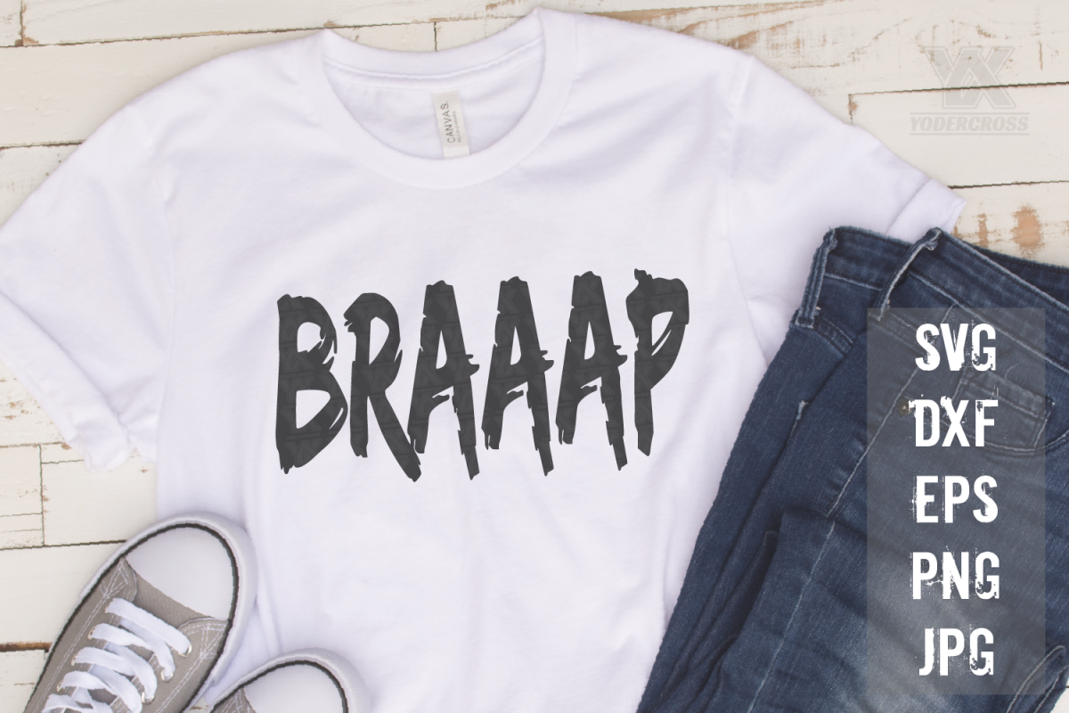 Motocross SVG, Braaap example image 1