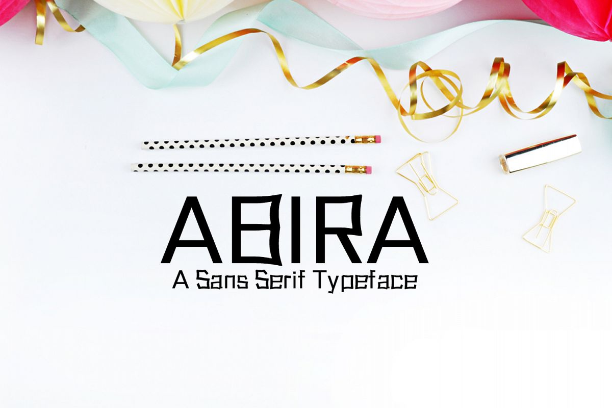 Abira Sans Serif Typeface example image 1